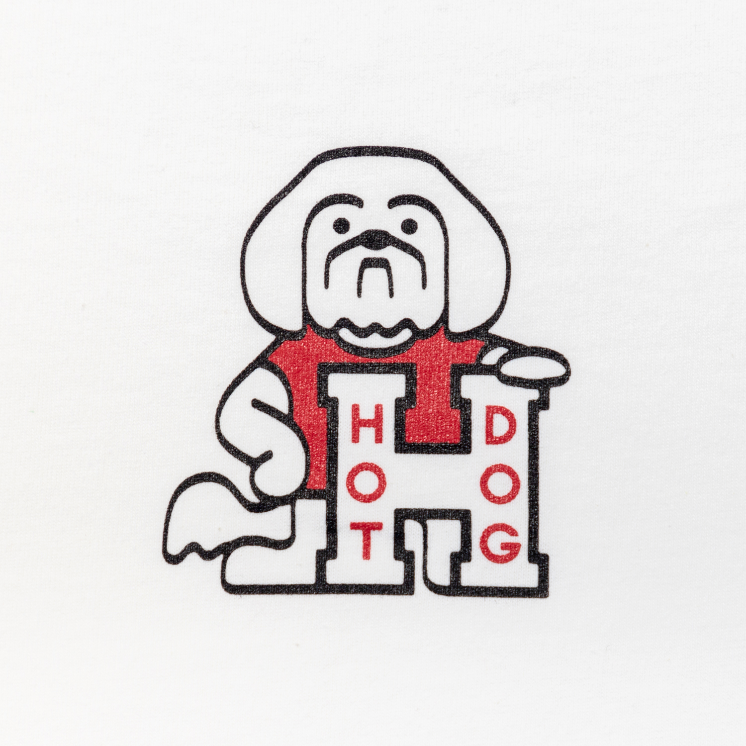 HOT DOG LOGO Tee designed by Hiroshi Iguchi
