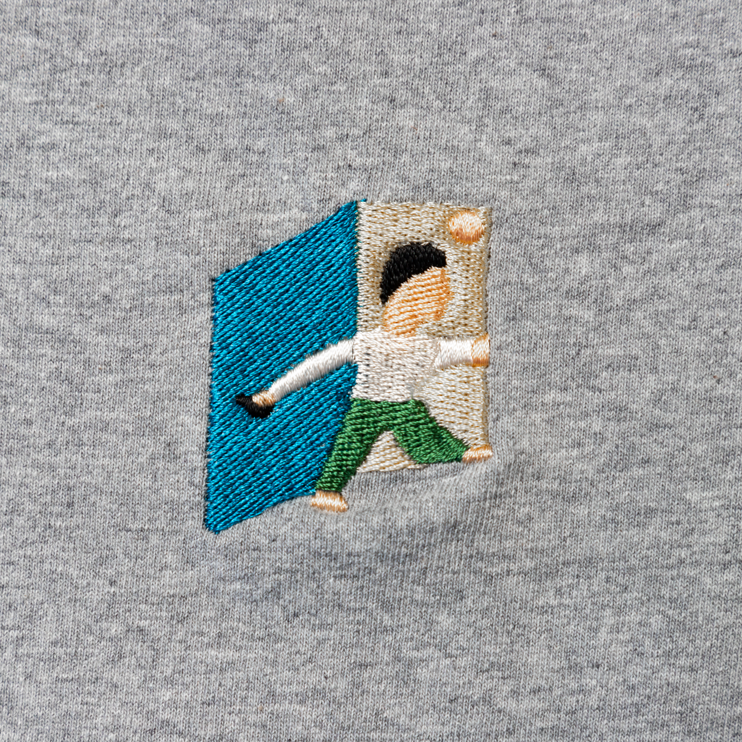 GOOD BYE embroidery Tee designed by James Ulmer