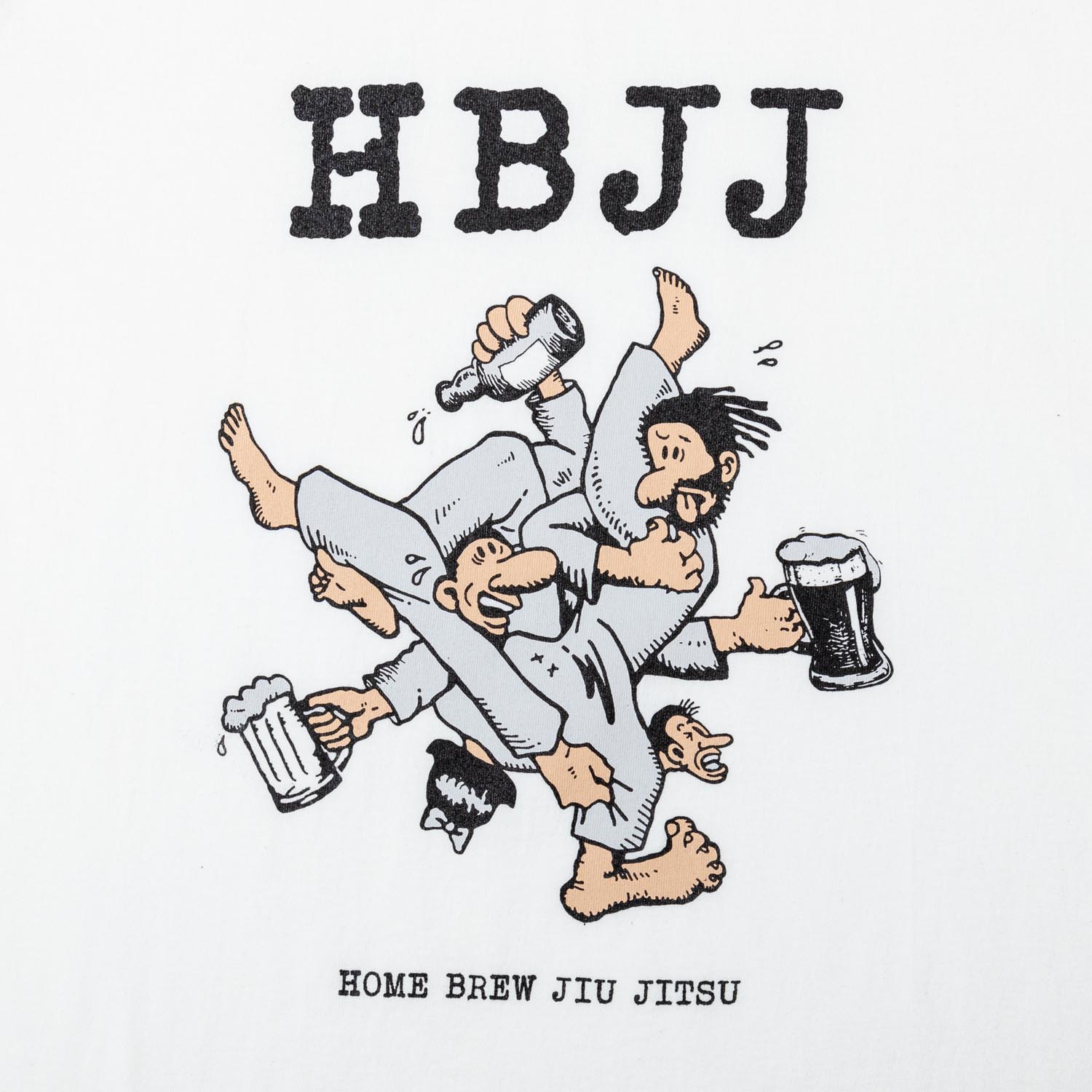 HBJJ aka HOME BREW JIU JITSU (LS) designed by Jerry UKAI