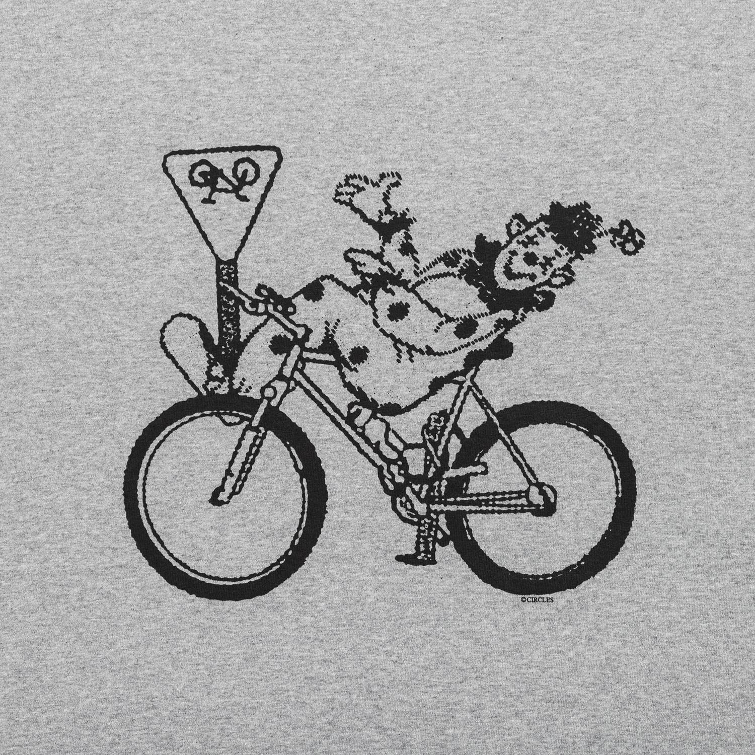 CLOWN ON BIKE Tee designed by Tomoo Gokita