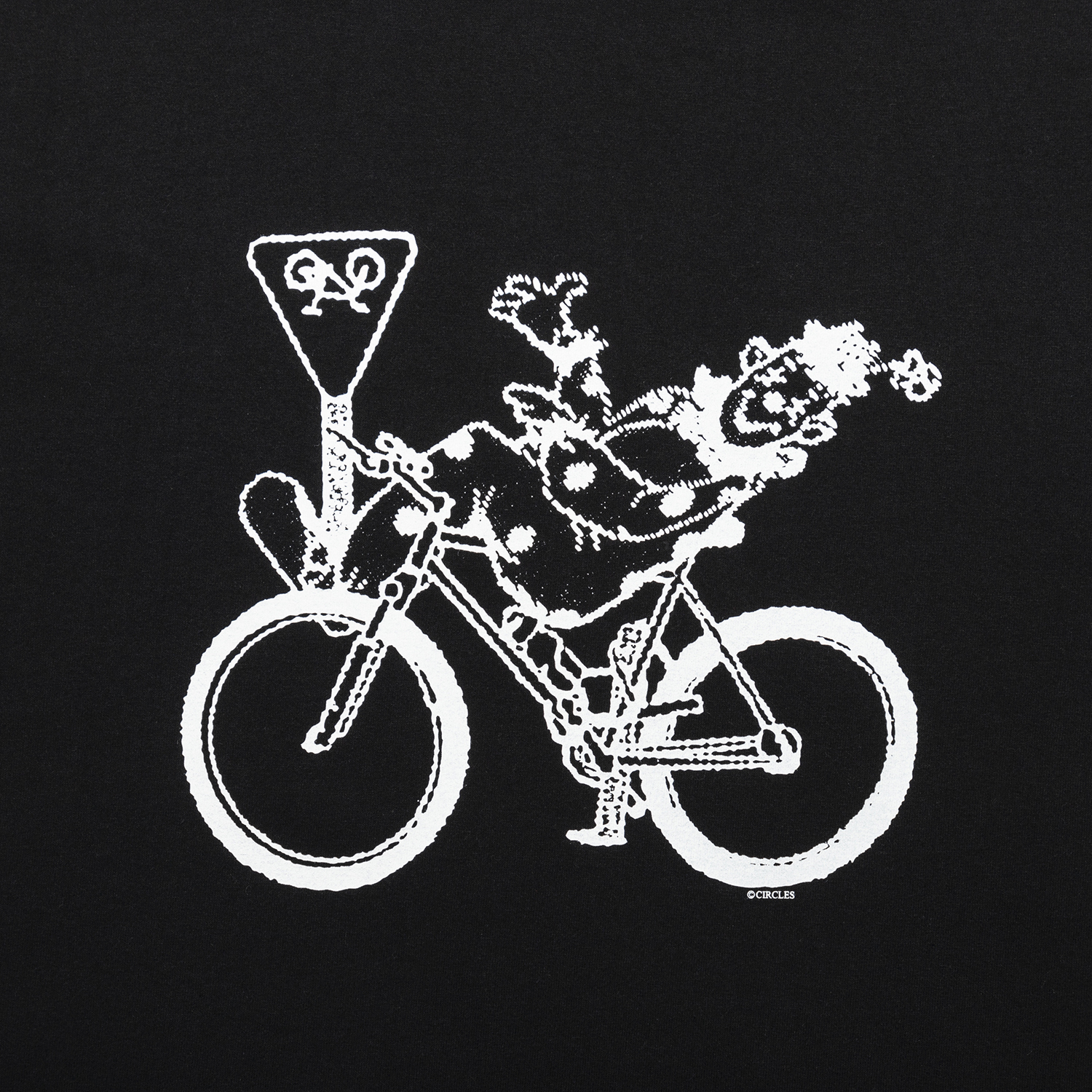 CLOWN ON BIKE Tee designed by Tomoo Gokita