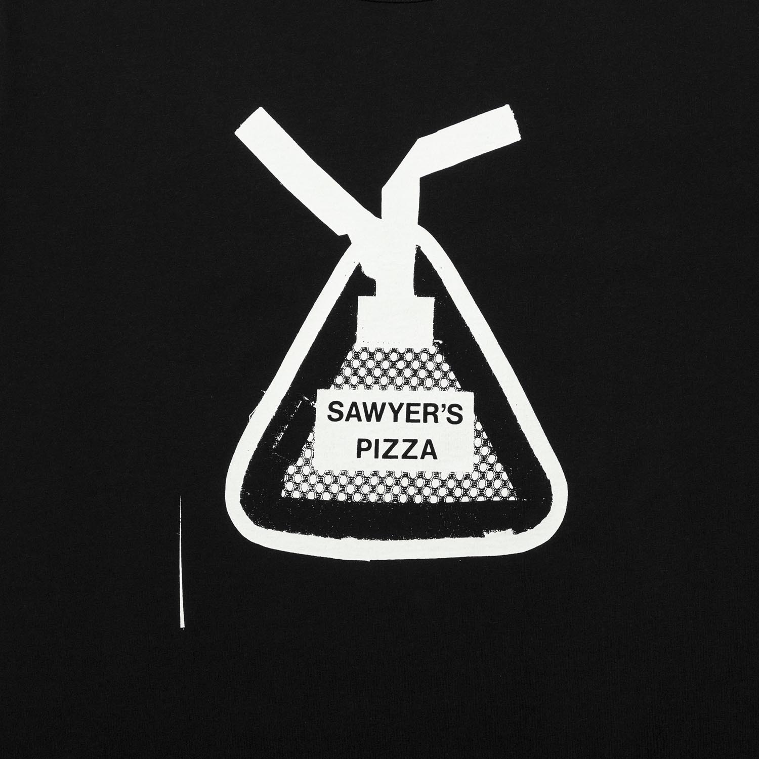 SAWYER’S PIZZA Tee designed by Tomoo Gokita