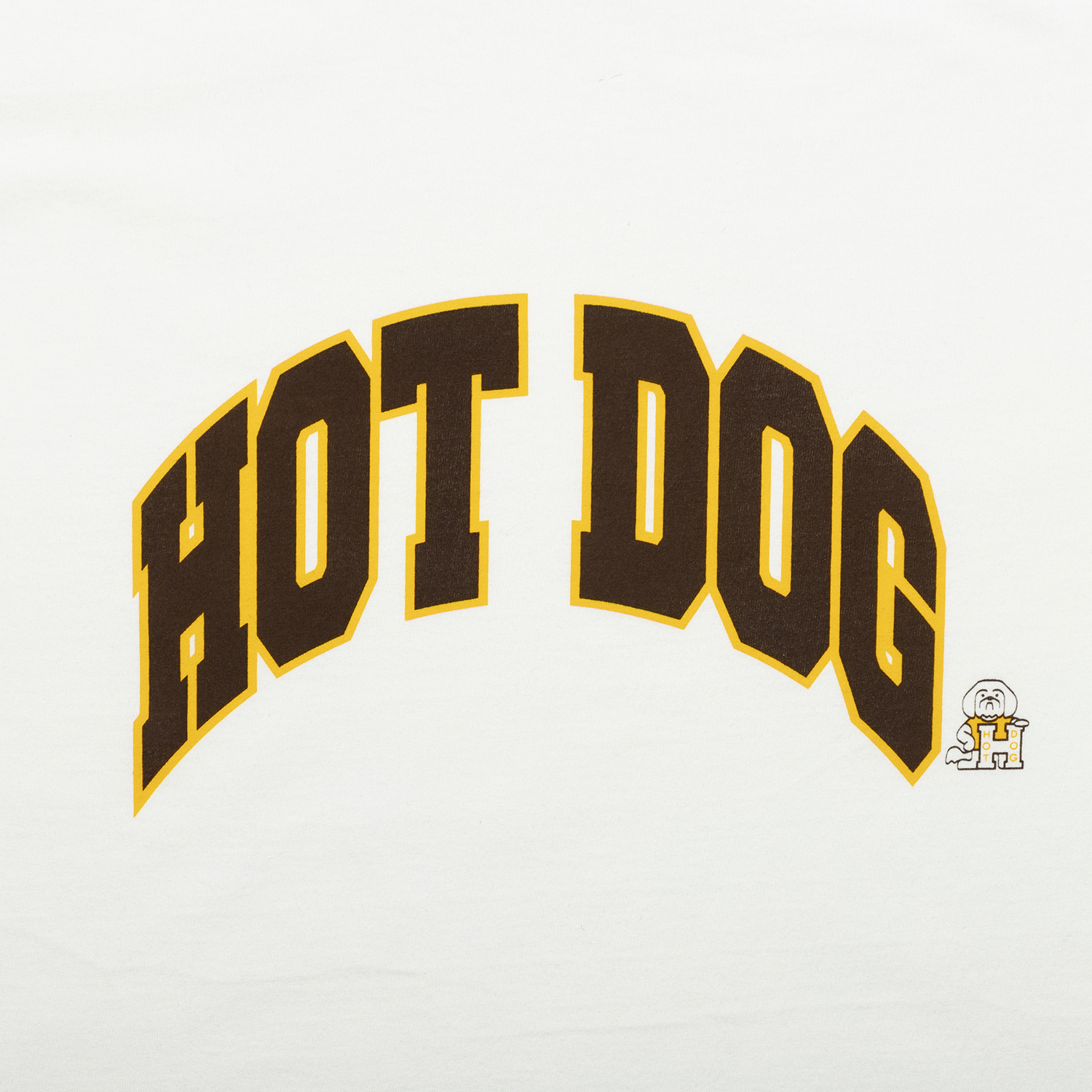 HOT DOG COLLEGE LOGO Tee designed by Shuntaro Watanabe