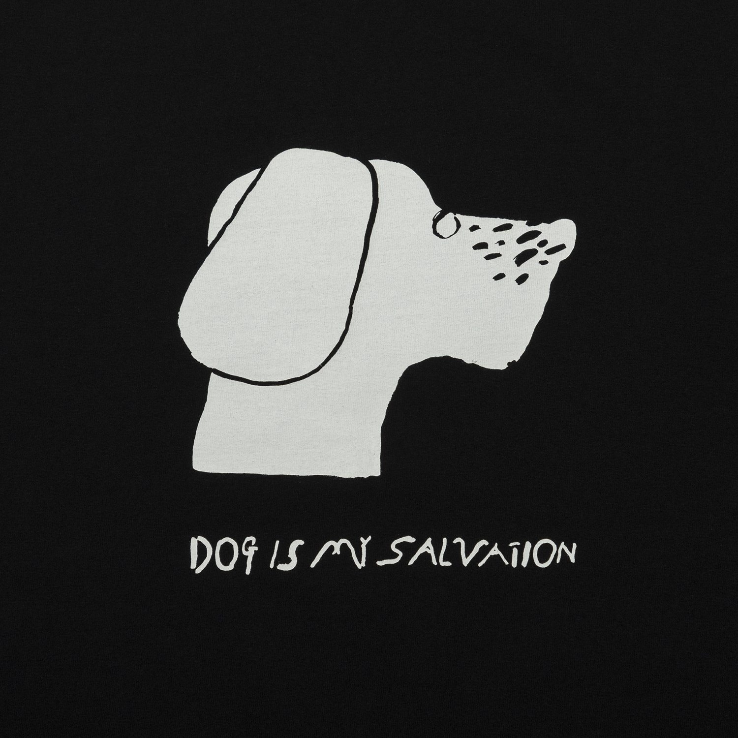 DOG IS MY SALVATION Tee designed by Yachiyo Katsuyama