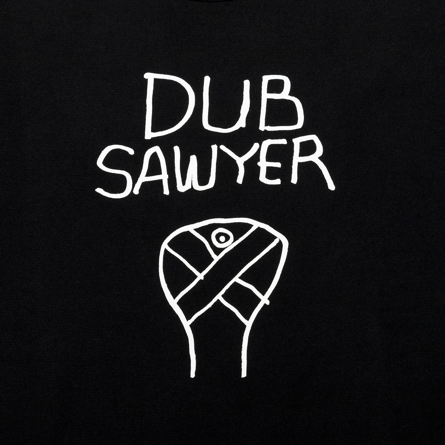 DUB SAWYER HERE SWEATSHIRT designed by Tomoo Gokita